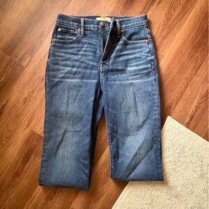 Madewell Womens Slim Demi Boot Jeans Size 26 High Rise Light Wash Denim